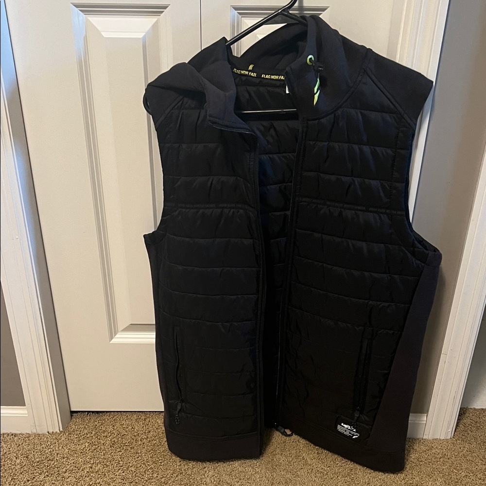 Flag Nor Fail Black Nylon Vest